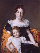 Jacques-Louis David Portrait of the Vicomtesse Vilain XIV and her Daughter Germany oil painting reproduction